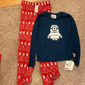 Minions kids pajama set size 10 - brand new with tags